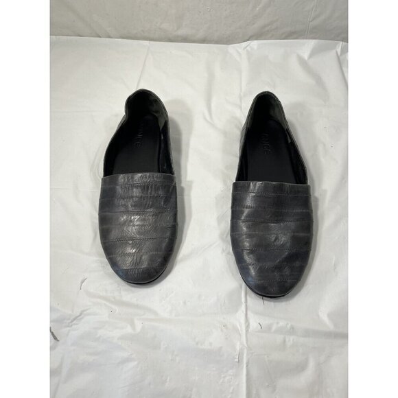 Vince Bogart grey Leather Flat Slide Slip-on $225 Size 8 - Picture 14 of 14